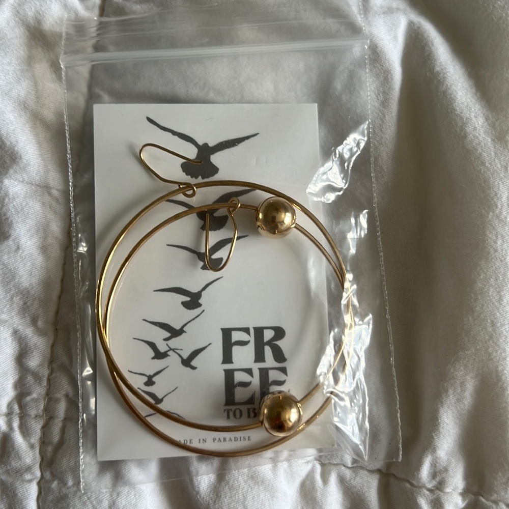 Gold filled hoops